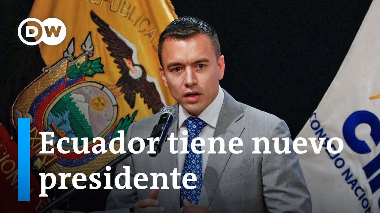 Daniel Noboa, de 35 años, es el nuevo presidente de Ecuador