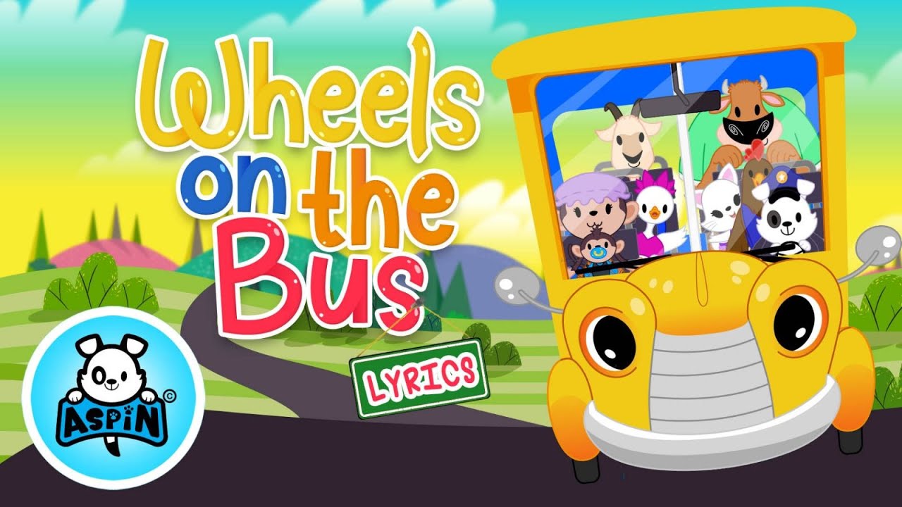 Wheels on the Bus | Aspin And Friends Nursery Rhymes & Kids Songs