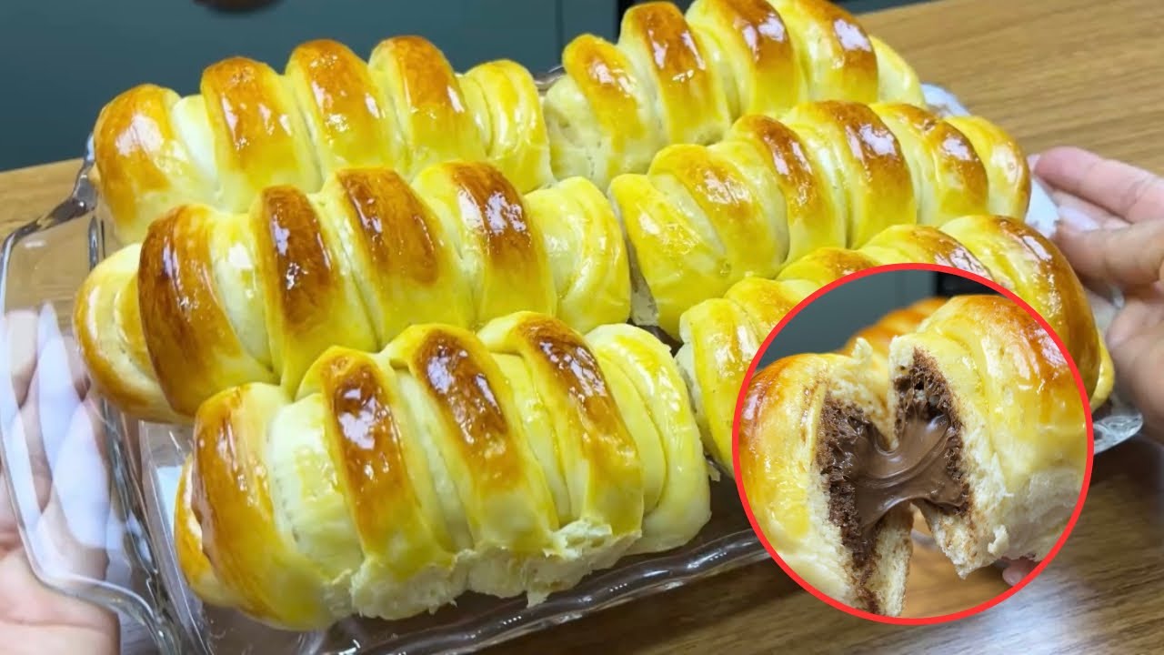 PÃEZINHOS RECHEADOS COM NUTELLA! Fáceis e deliciosos 