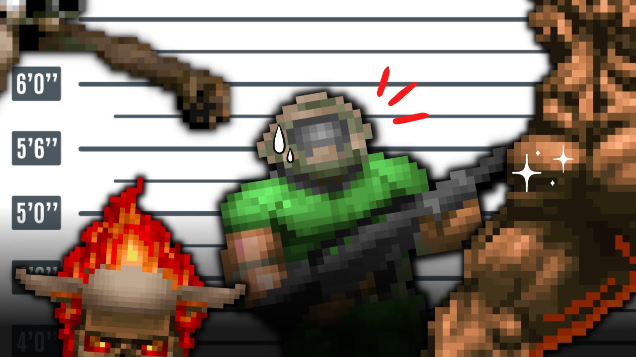 How Big Are Doom Monsters REALLY?