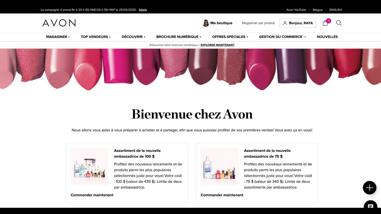 Nouvel ambassadeur Avon : 3 étapes pour commencer