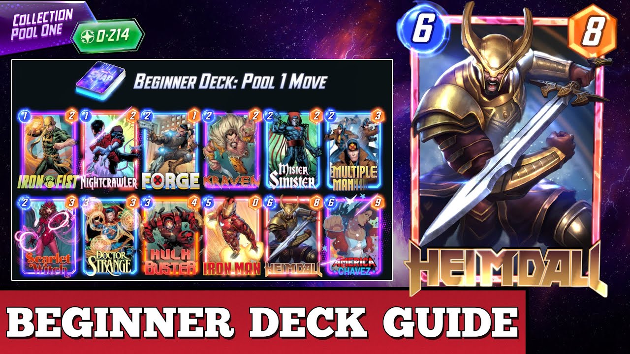Marvel Snap Best Beginner Deck: Pool 1 Move Deck Guide
