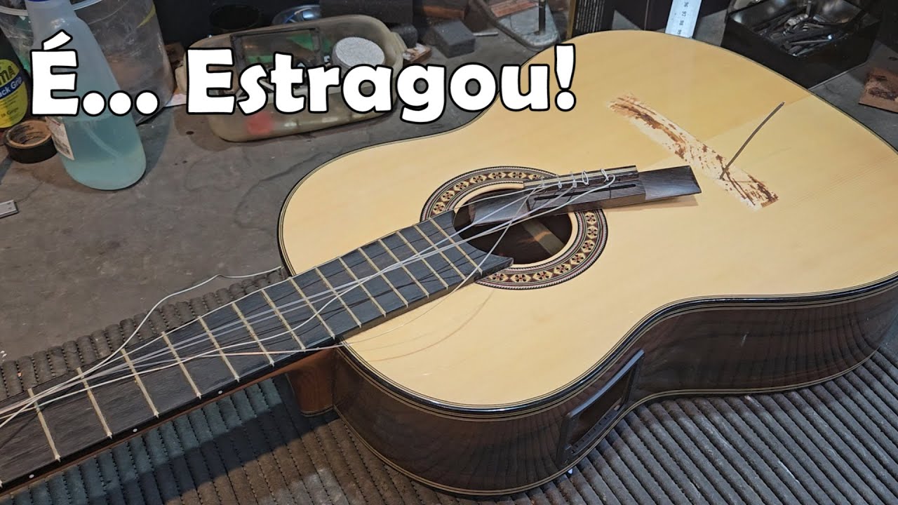 Como Estragar um Violão em apenas Dois Passos Simples. Rozini Classico. Brunelli Luthier