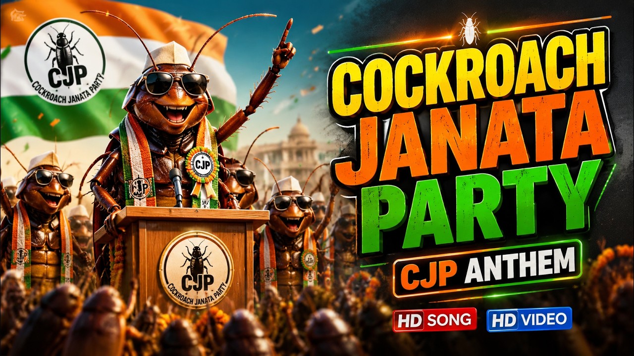 CJP Song | Cockroach Janata Party  |  Protest Rap Song | CJP Anthem 🪳 | CJP Song 2026