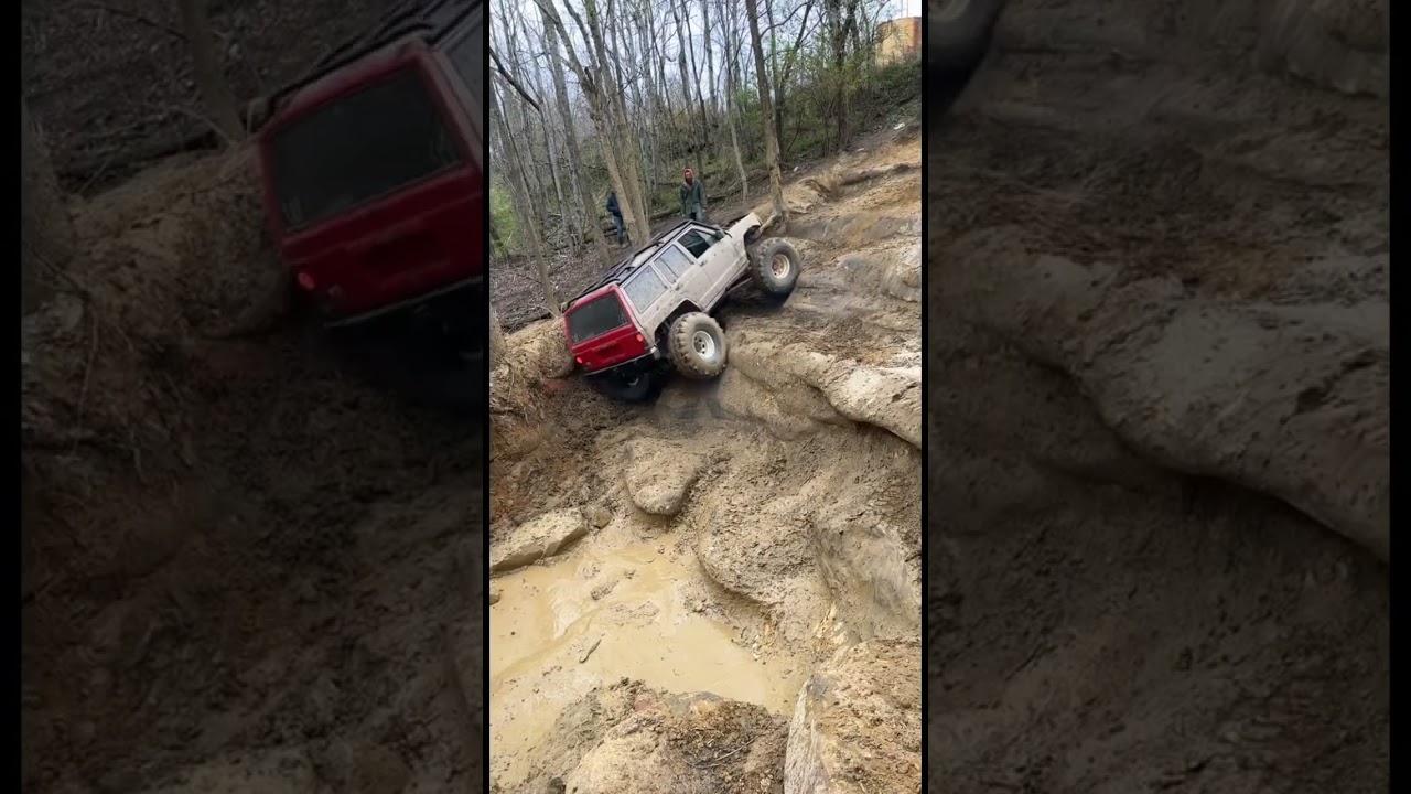 LS Swapped Jeep Cherokee Beatdown On Trail 15 Windrock Offroad Park #offroad #jeep #windrock #lsswap