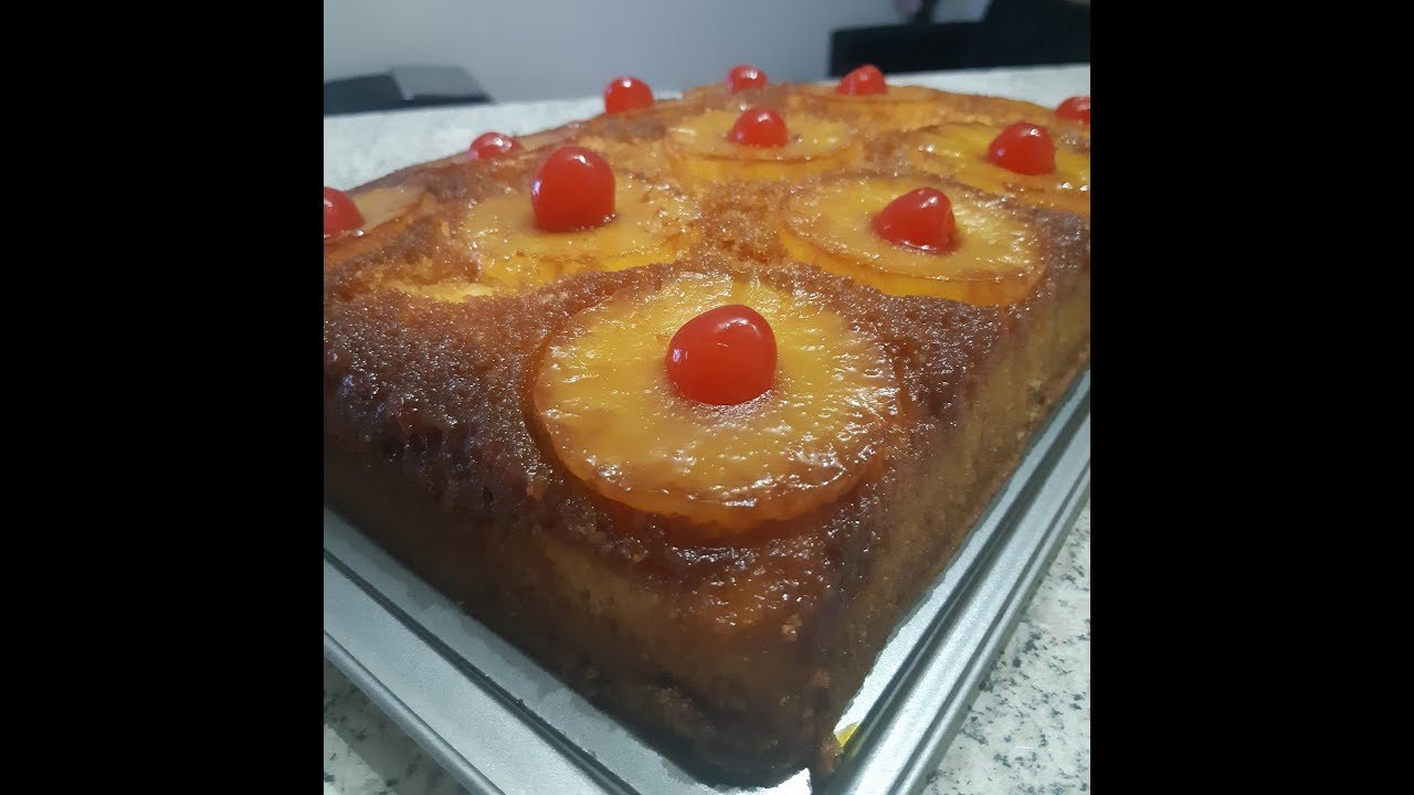 Torta de Piña Facil de Voltear - Torta de Piña Volteada - Pastel de Piña