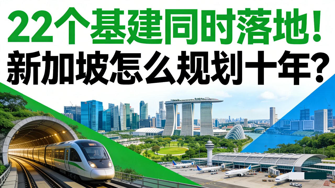 新加坡又在悄悄升级，从地铁到机场再到绿色城市：22个基建项目落地，背后是一整套十年布局！