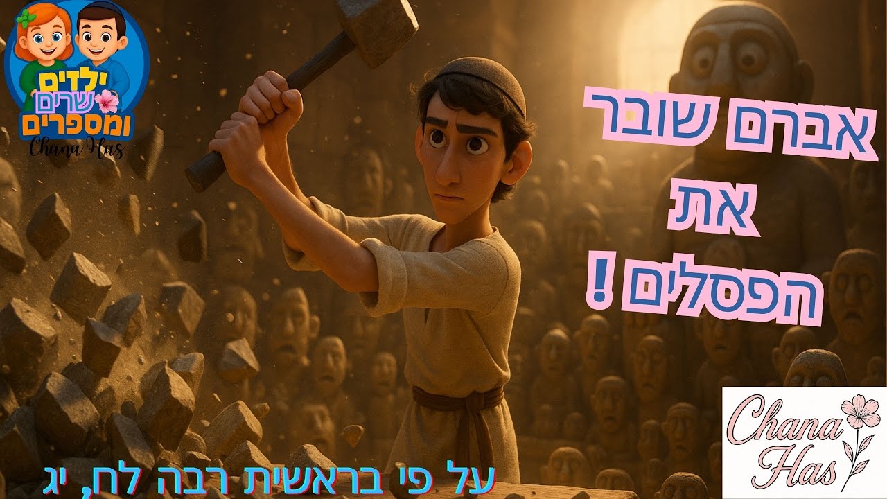 מדרש אברהם שובר את האלילים |  מפרשת לך־לך פרשת השבוע לילדים 