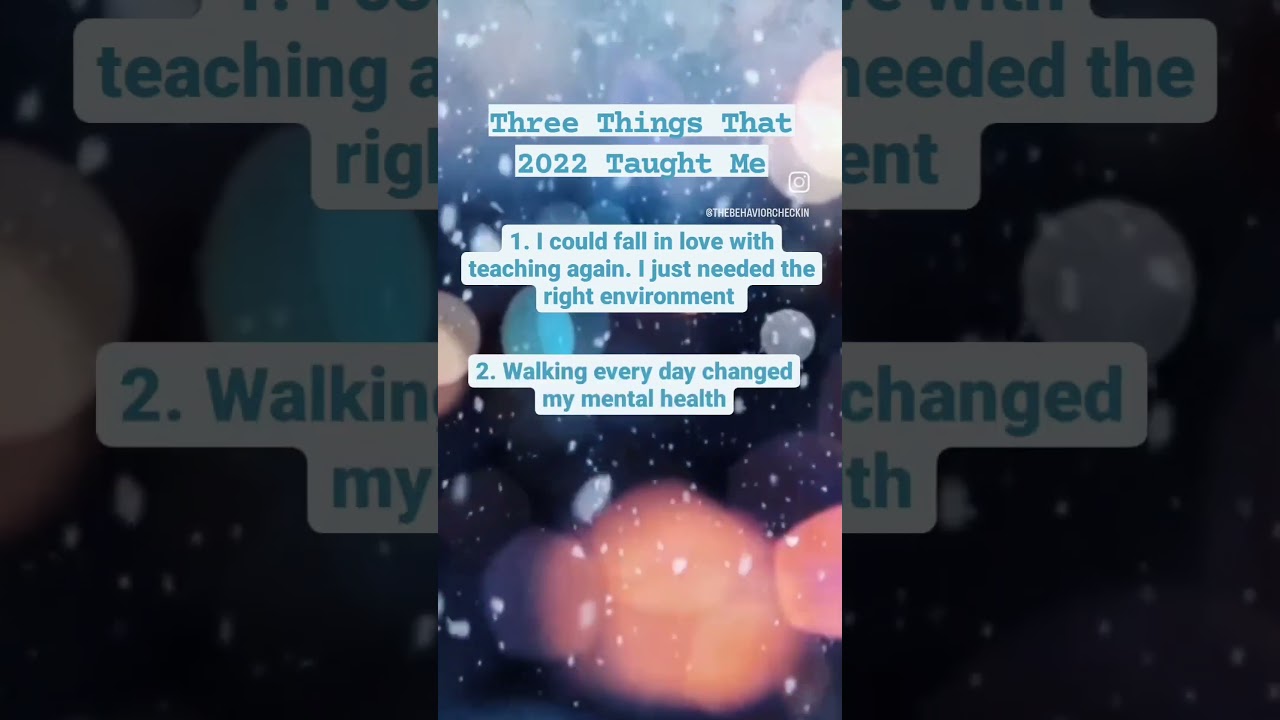 Three Things That 2022 Taught Me 