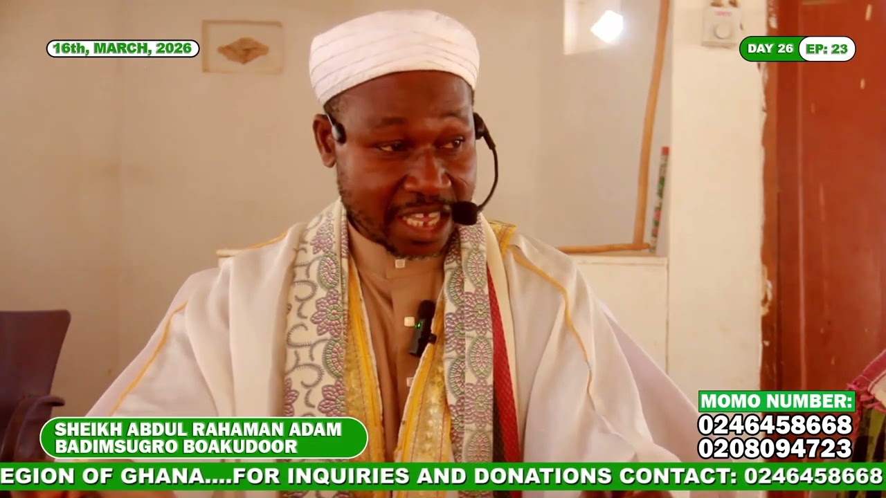 CMYA 2026 TAFSEER BROADCAST ON NTV: SHK. ADAM. A. BADIMSUGRO BOAKUDOOR EP21. 