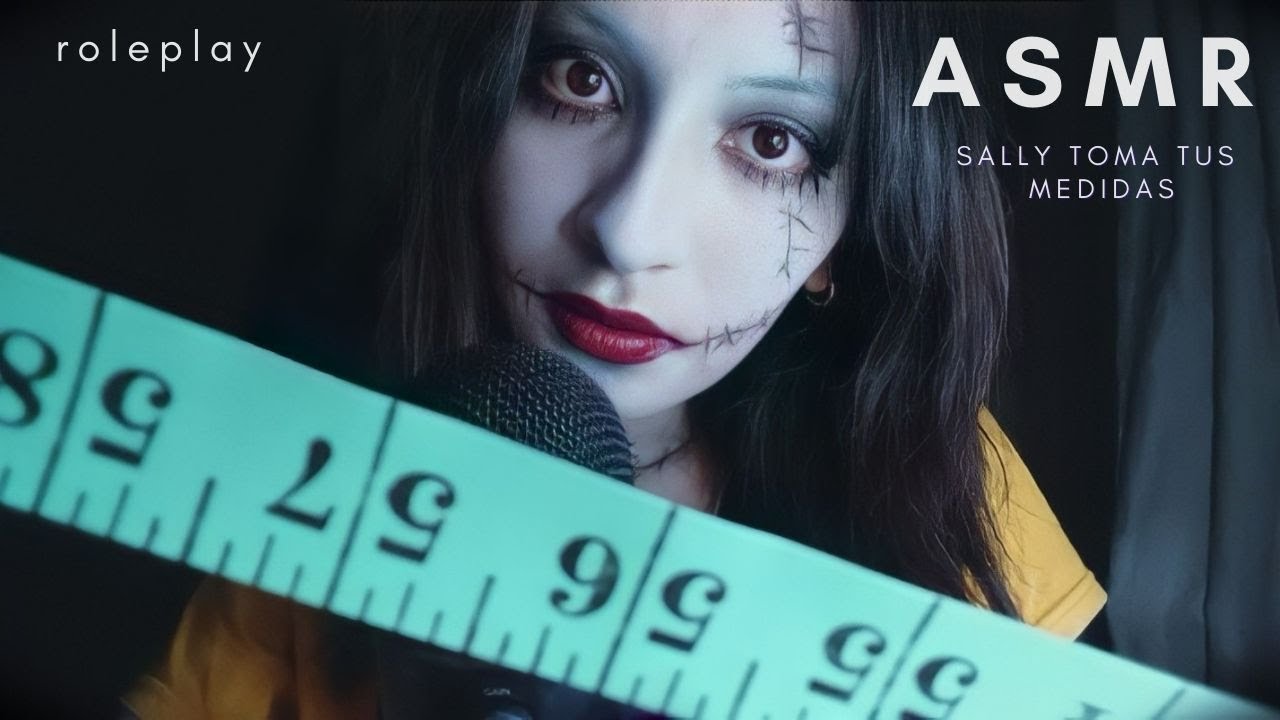 Sally toma tus medidas para tu disfraz de Halloween 🎃 soft spoken y susurros | Jacksher ASMR