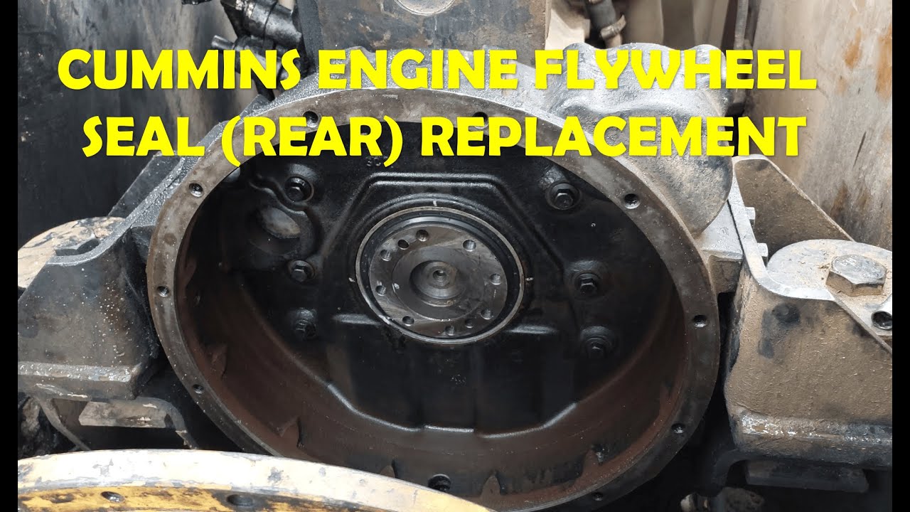 ENGINE BACK SEAL REPLACEMENT CUMMINS 6BT 5.9 FLYWHEEL SEAL (REAR)  || HYUNDAI EXCAVATOR ENGINE