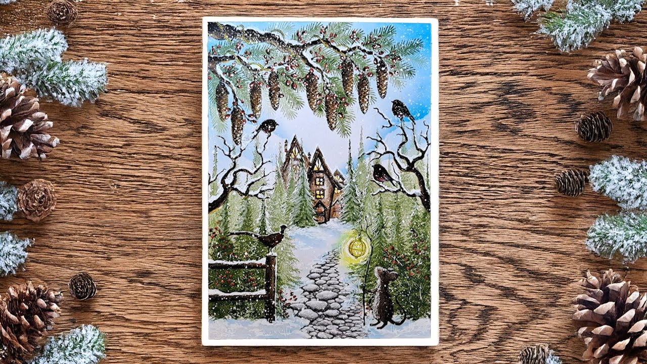 Enchanted winter Forest Village by Mona Hauge 🏘️✨