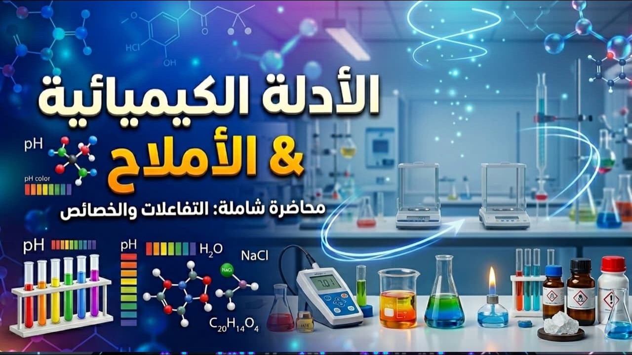 الأدلة الكيميائية والأملاح