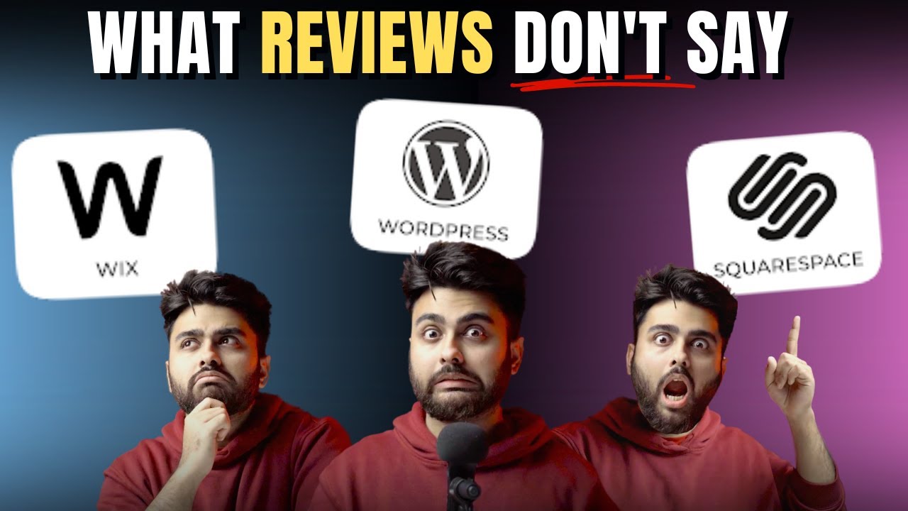 Wix против Squarespace против WordPress (2024)