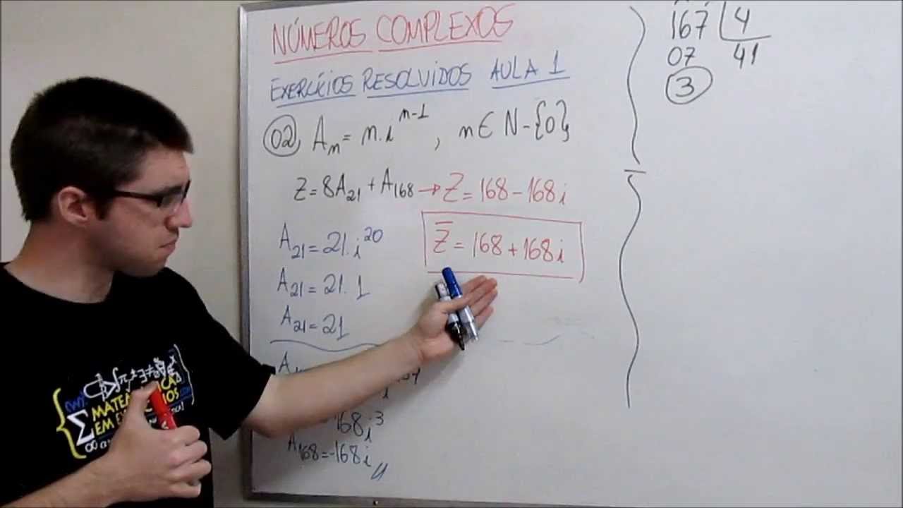 Exercícios Resolvidos - Números Complexos - Prof. Gui