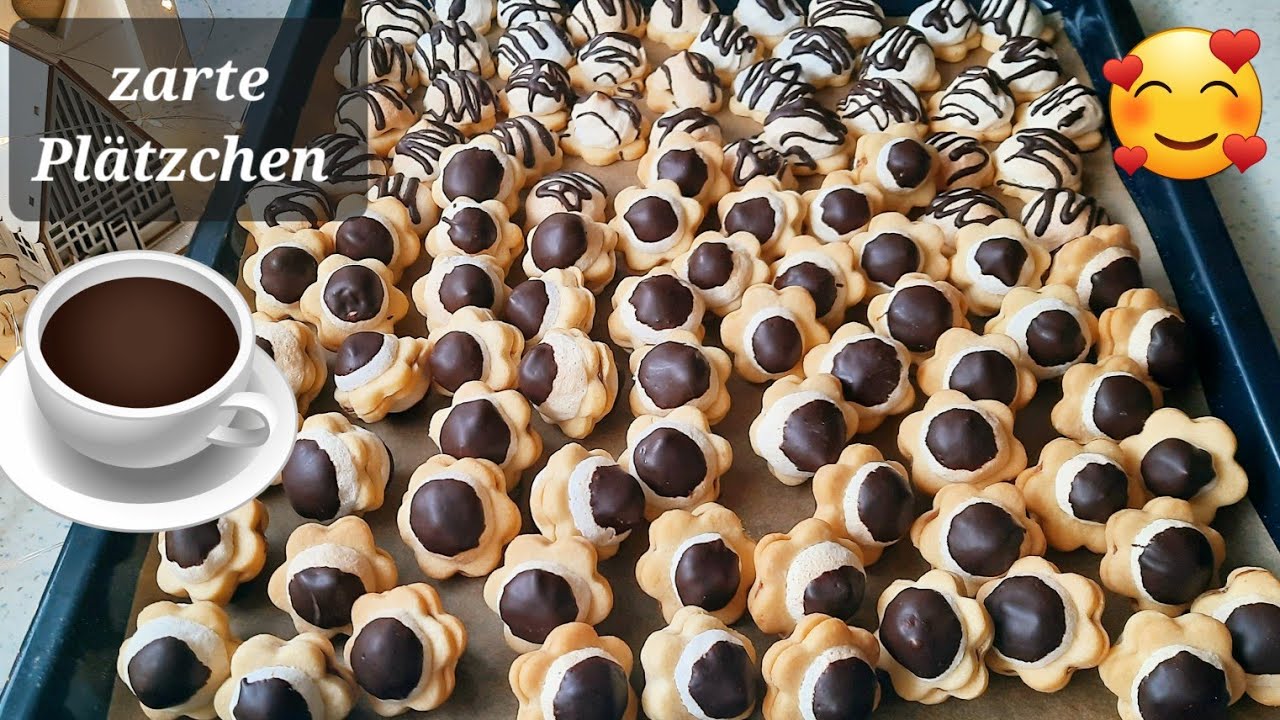 Sehr leckere, zarte PLÄTZCHEN zu Weihnachten, zergehen auf der Zunge