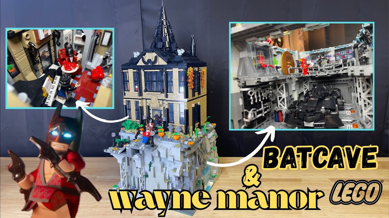 LEGO Wayne Manor & Batcave / Gotham City MOC Part 9!!!!