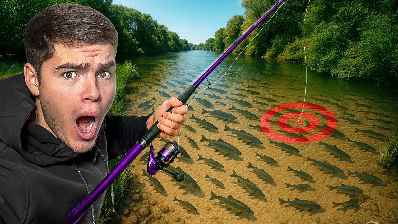 P&Ecirc;CHER DANS UNE RIVI&Egrave;RE REMPLIE DE POISSONS ! (MEGA RECORD) 😱