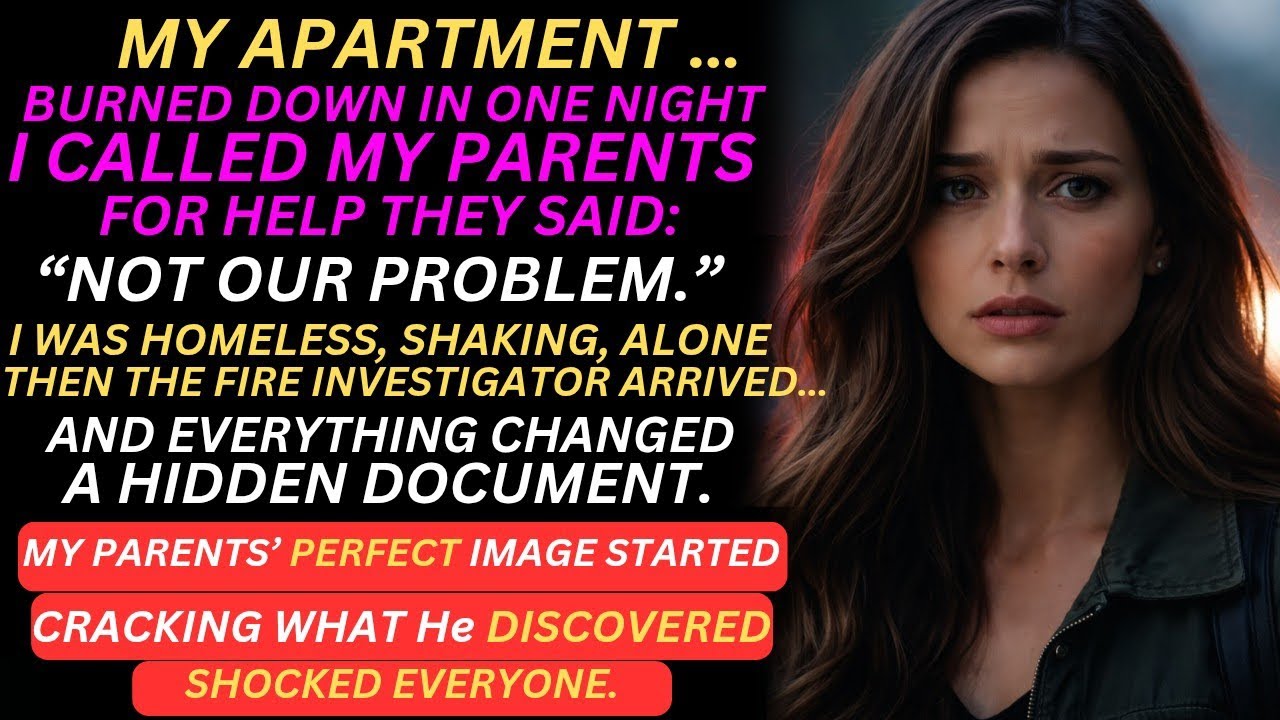 Not Our Problem My Parents Said After My Apartment Burned But the Fire Investigator Found Something