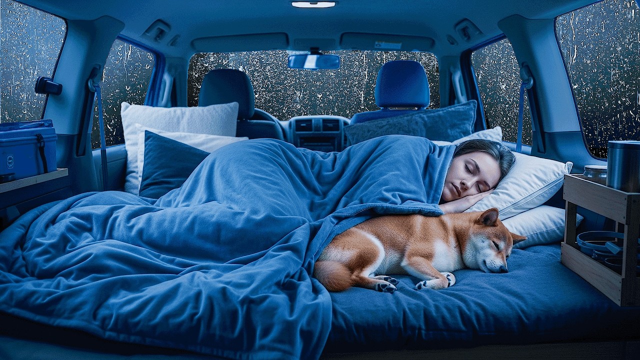 Rain Sounds for Sleeping 🌧️ Cozy Car Rain & Soft Thunder for Peaceful Mind and Deep Rest