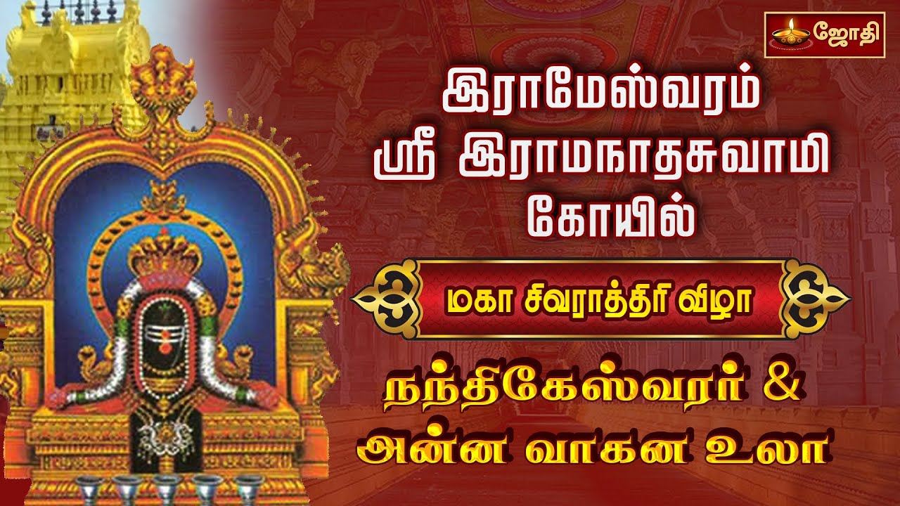 இராமேஸ்வரம் ஸ்ரீ இராமநாதசுவாமி கோயில் - மகா சிவராத்திரி விழா - நந்திகேஸ்வரர் & அன்ன வாகன உலா