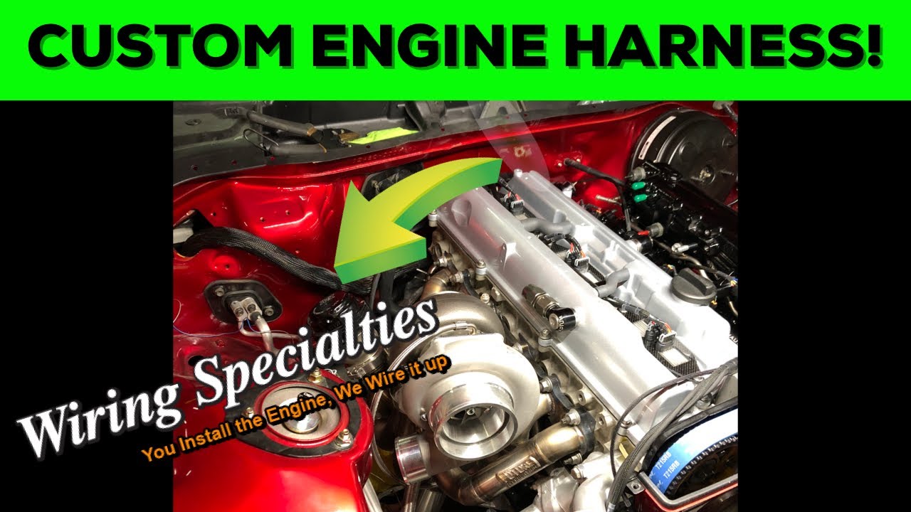 CUSTOM 2JZ ENGINE HARNESS FOR THE SUPRA!