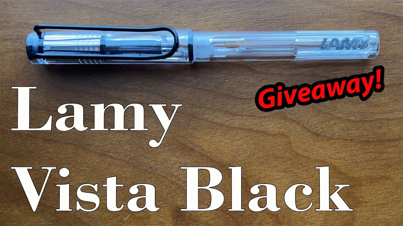 Lamy Vista Black Review and GIVEAWAY!