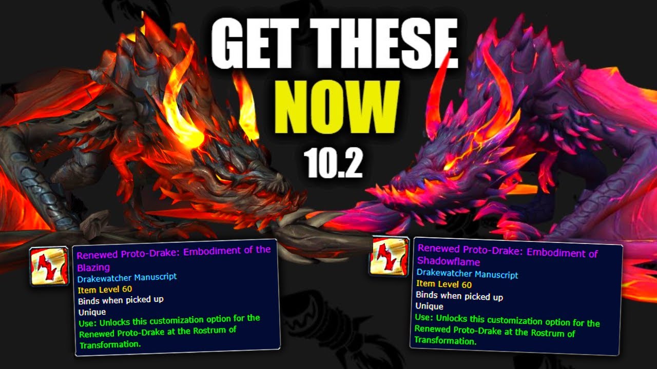 Get New AMAZING Dragonriding Mount Appearances | Patch 10.2 | WoW Dragonflight