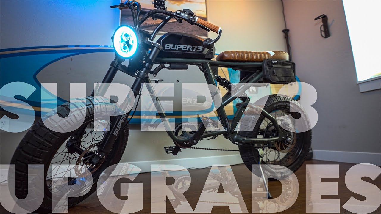 SUPER73 R Upgrade INSTALLS | Kanebilt Light, Saddlebags, ODI Grips, Etsy Seat, Phone/GoPro Mount