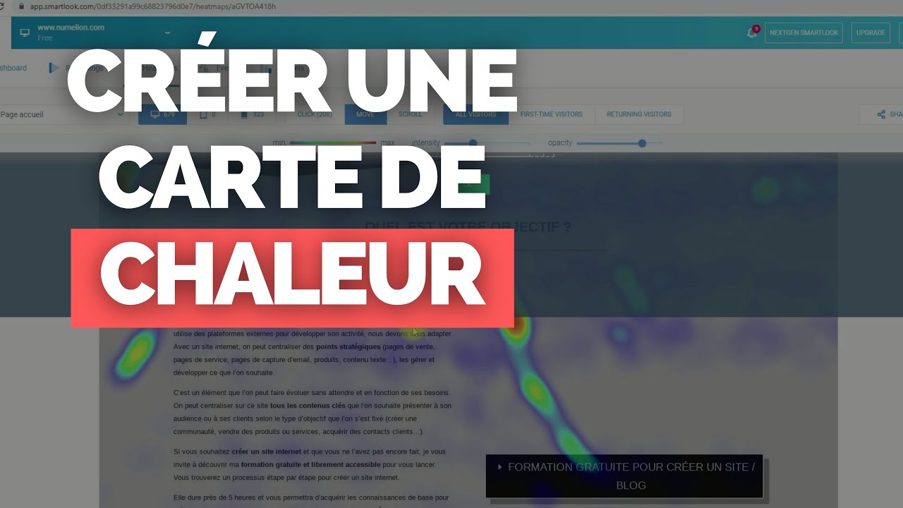 Comment Cr&eacute;er une 🔥 Carte de Chaleur 🔥 pour un Site Internet ? [HEATMAP]
