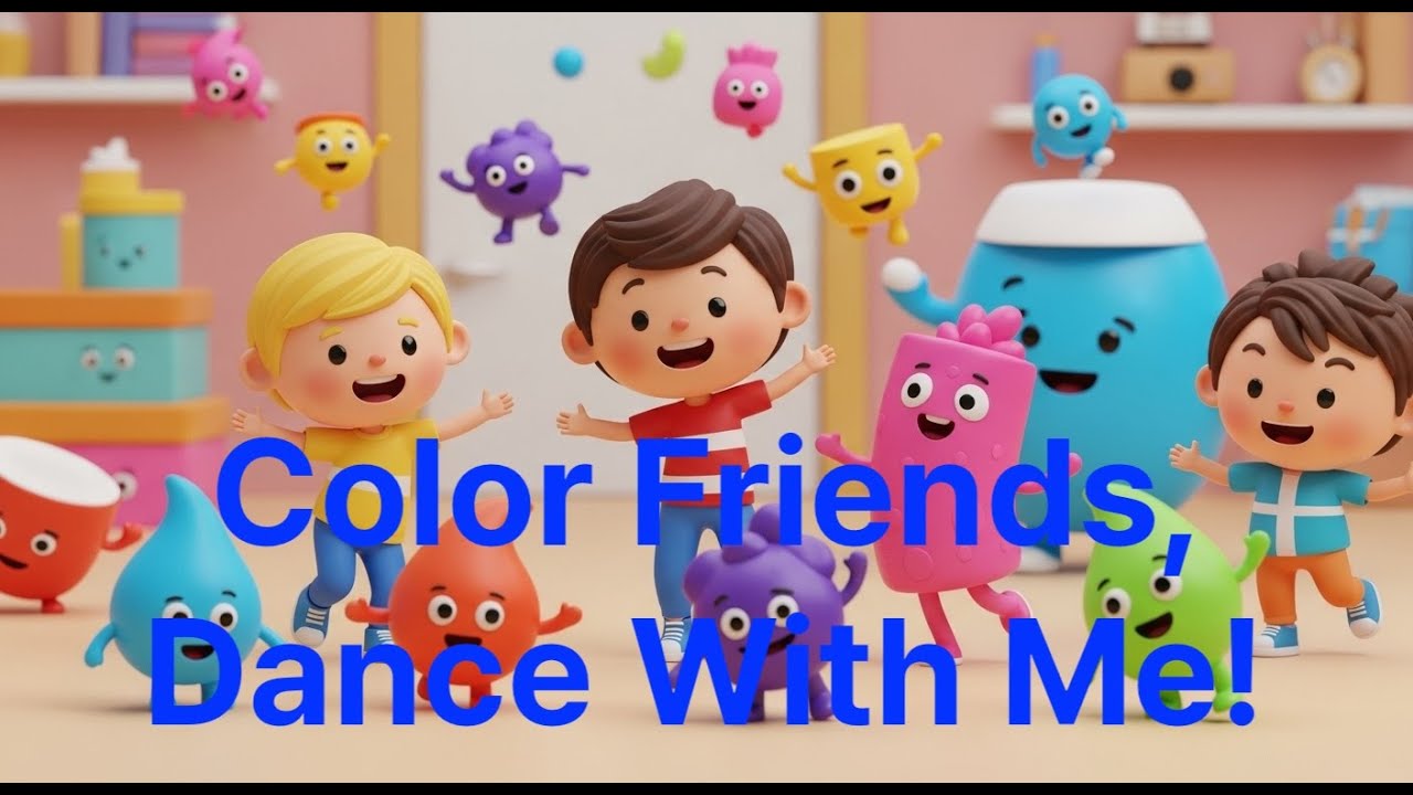 Color Friends, Dance With Me!🎵 | Popular Kids Song | 3D Animation