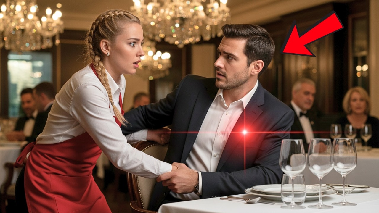 Poor Waitress Saw the Red Dot on the Billionaire’s Chest — And Moved First, Saving His Life...