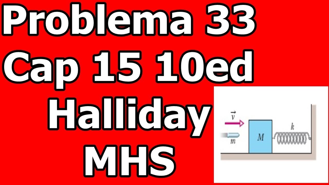 [Oscilações] Problema 33 do Cap 15 - Halliday 10ªed Vol2 - MHS - Quantidade de Movimento