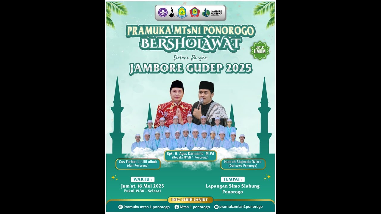 MTsN 1 PONOROGO BERSHOLAWAT | JAMBORE PRAMUKA 2025