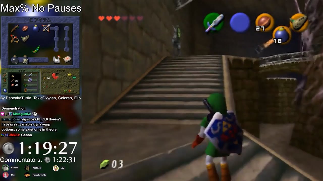 Ocarina of Time Max% No Pauses