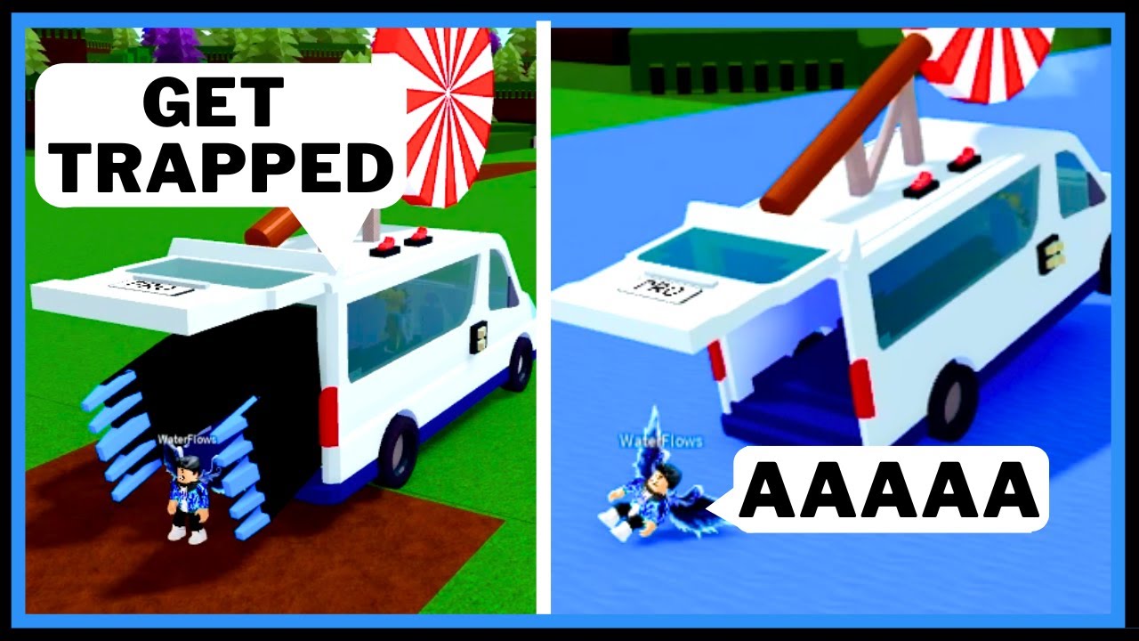 Самый опасный фургон для похищения — смешные моменты в игре Build A Boat ROBLOX