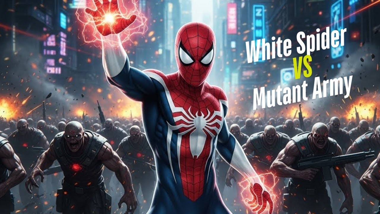 White Spider VS Mutant Army – Epic Final Battle | Cinematic Action Short Film 🙋💪 #spiderman  #marvel