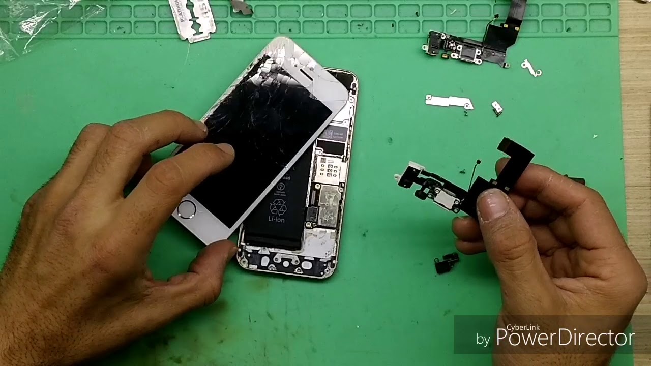 iphone 5s charging port replace تغيير كونكتر الشحن