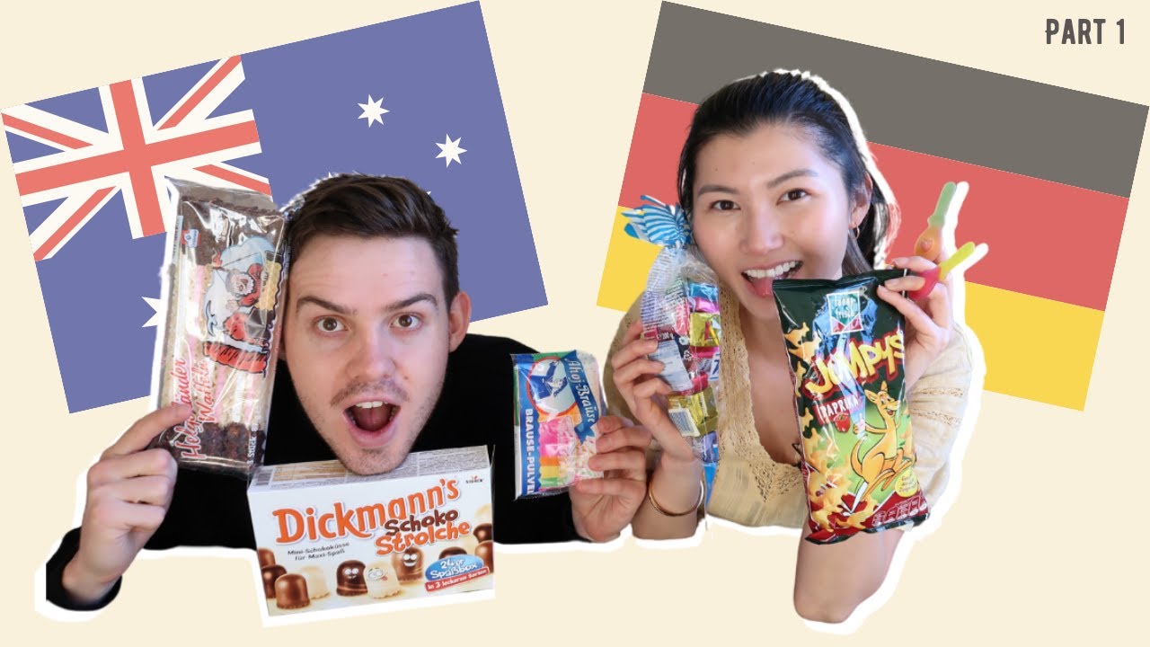 GERMAN Snacks Taste Test w/ AUSSIE bf | pt. 1