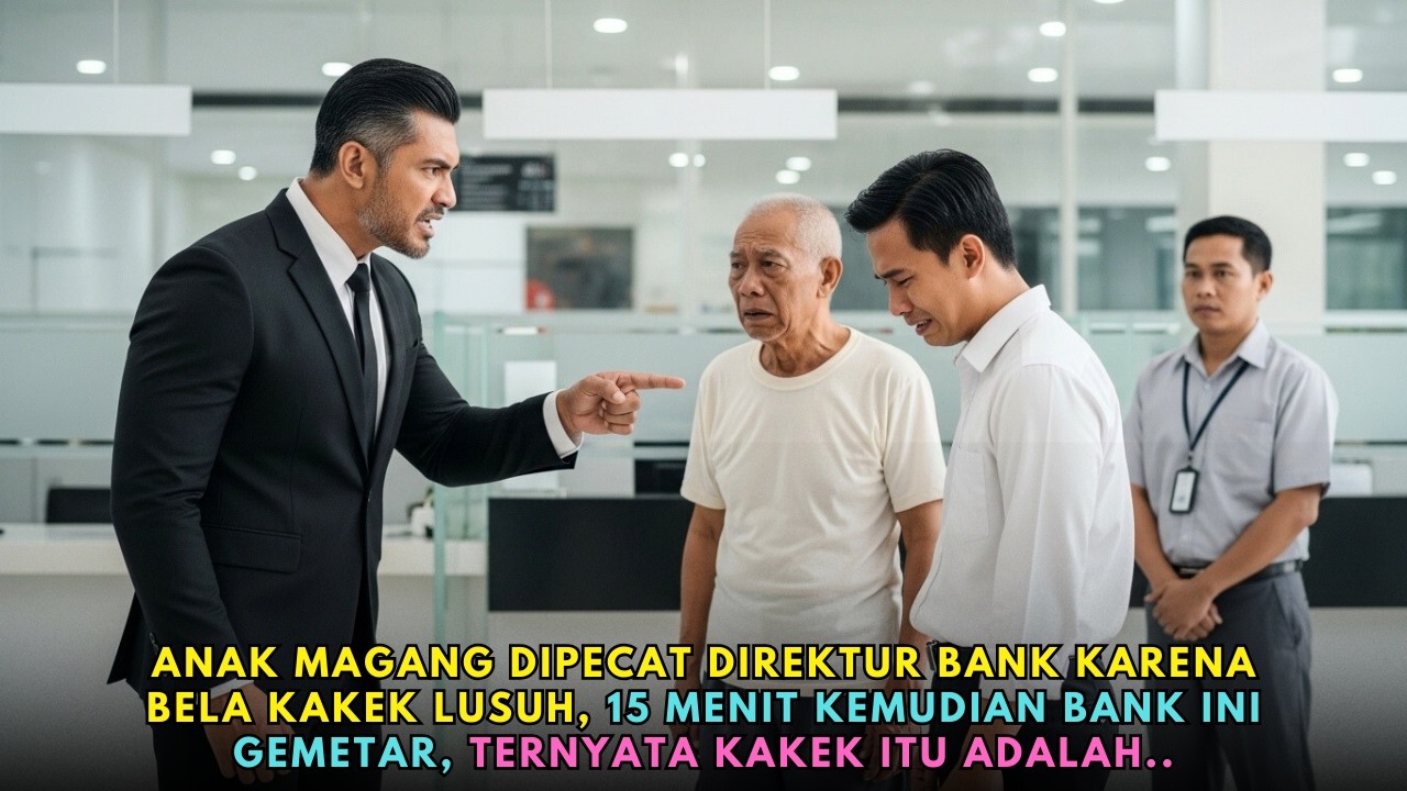 ANAK MAGANG DIPECAT DIREKTUR BANK KARENA BELA KAKEK LUSUH, 15 MENIT KEMUDIAN SEMUA PEGAWAI GEMETAR