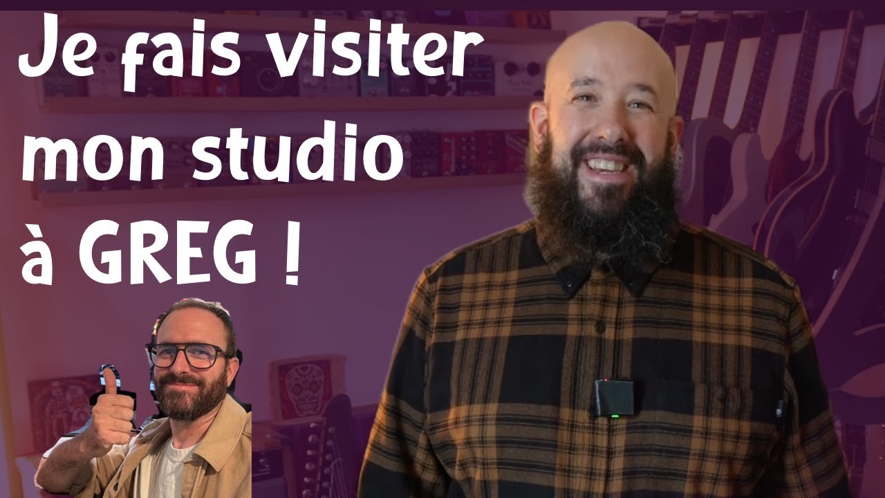 Greg d'Audiofanzine vient visiter mon nouveau studio !