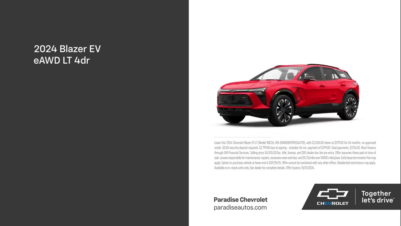 Chevrolet Blazer EV 10/16/2024 4444866