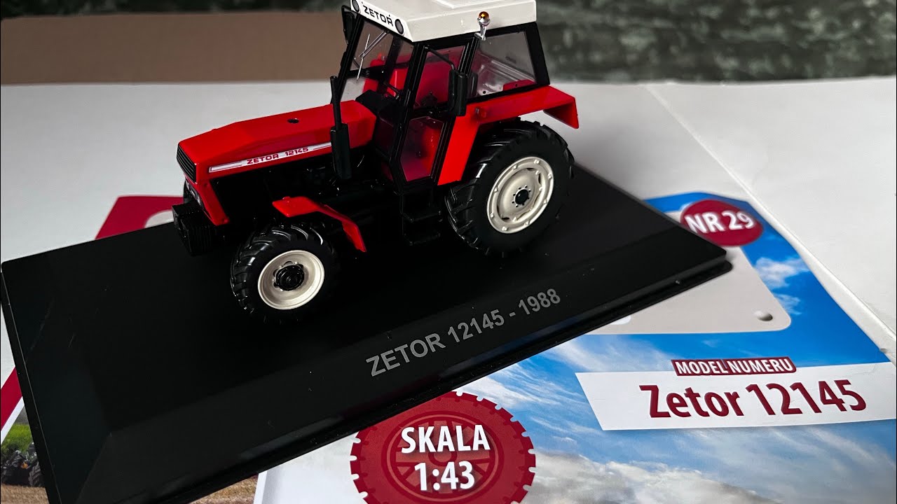 Tractor Zetor 12145 Kultowe traktory Hachette 1/43 diecast model #zetor 