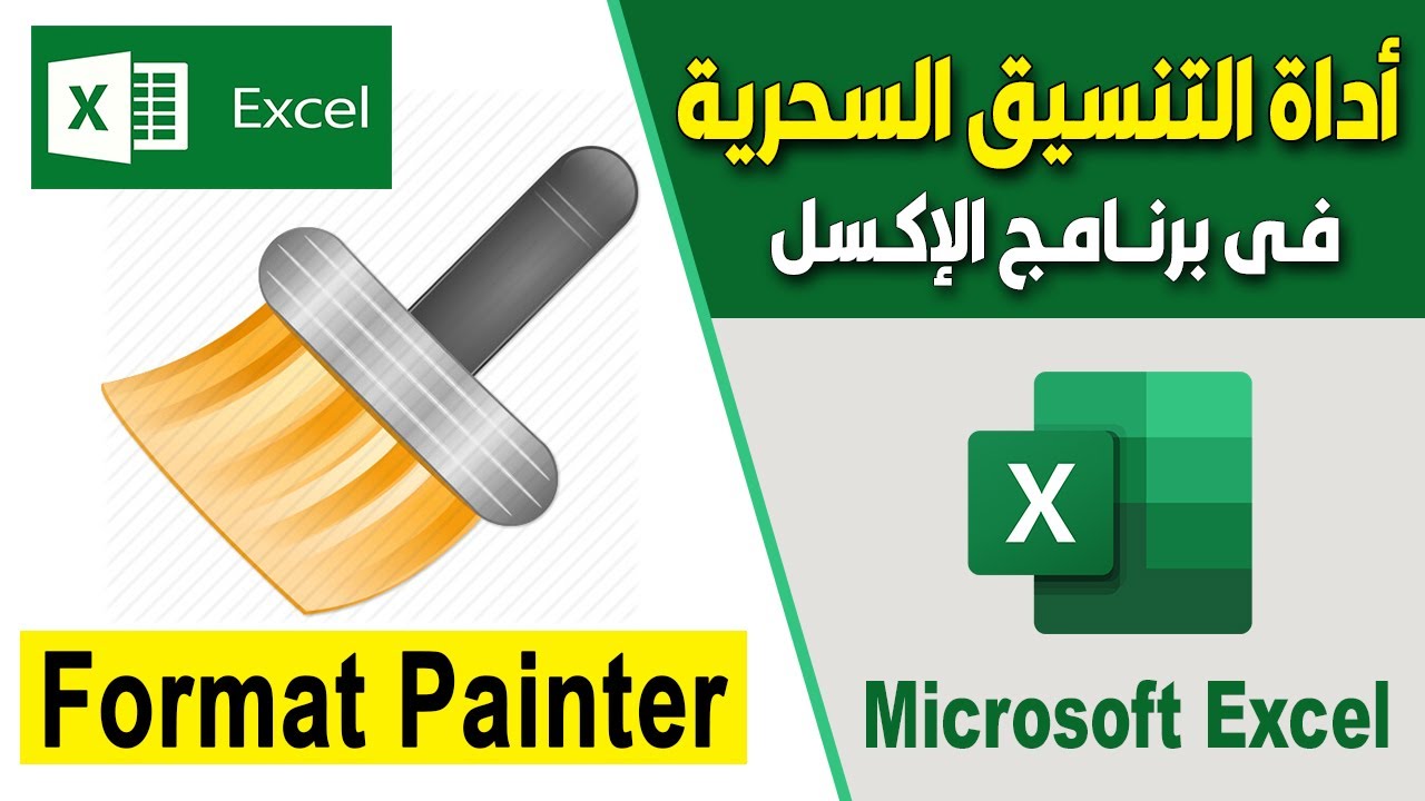 أداة التنسيق السحرية Format Painter فى برنامج الاكسل - Microsoft Excel