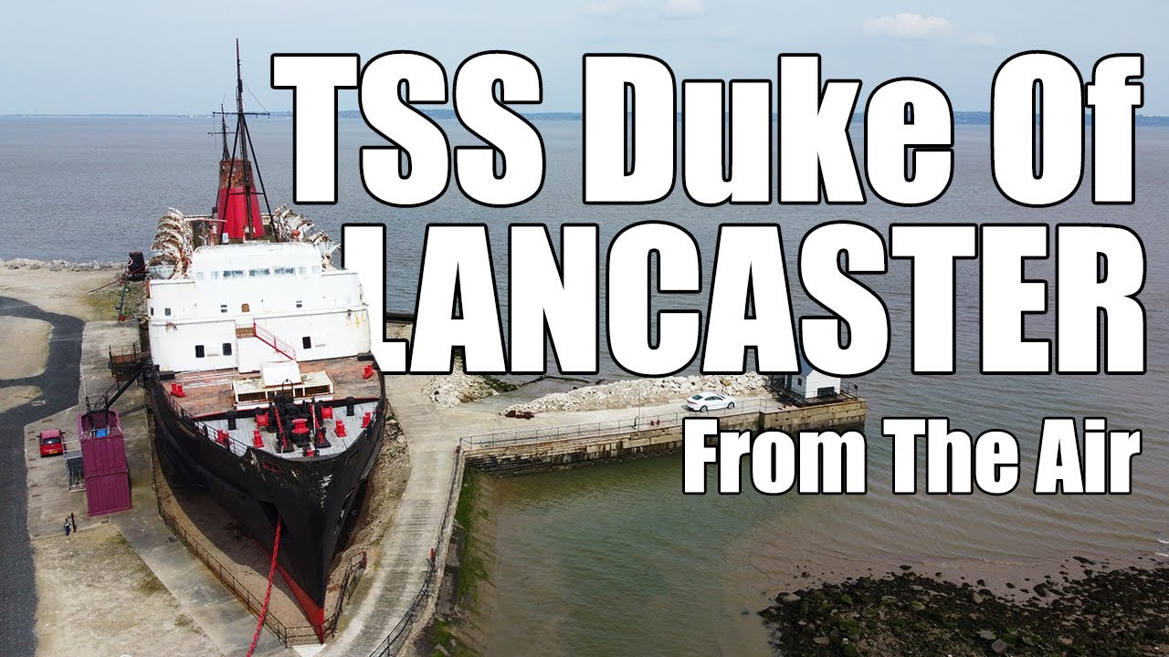 TSS Duke of Lancaster From The Air - The Stunning Mostyn Fun Ship on North Wales Coastline (4K UHD)