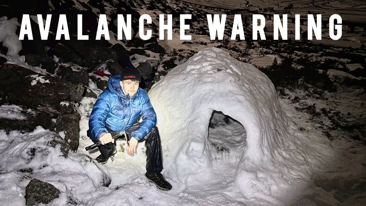 Surviving a Scottish Winter Night on a Mountain in an Igloo (-4°C)
