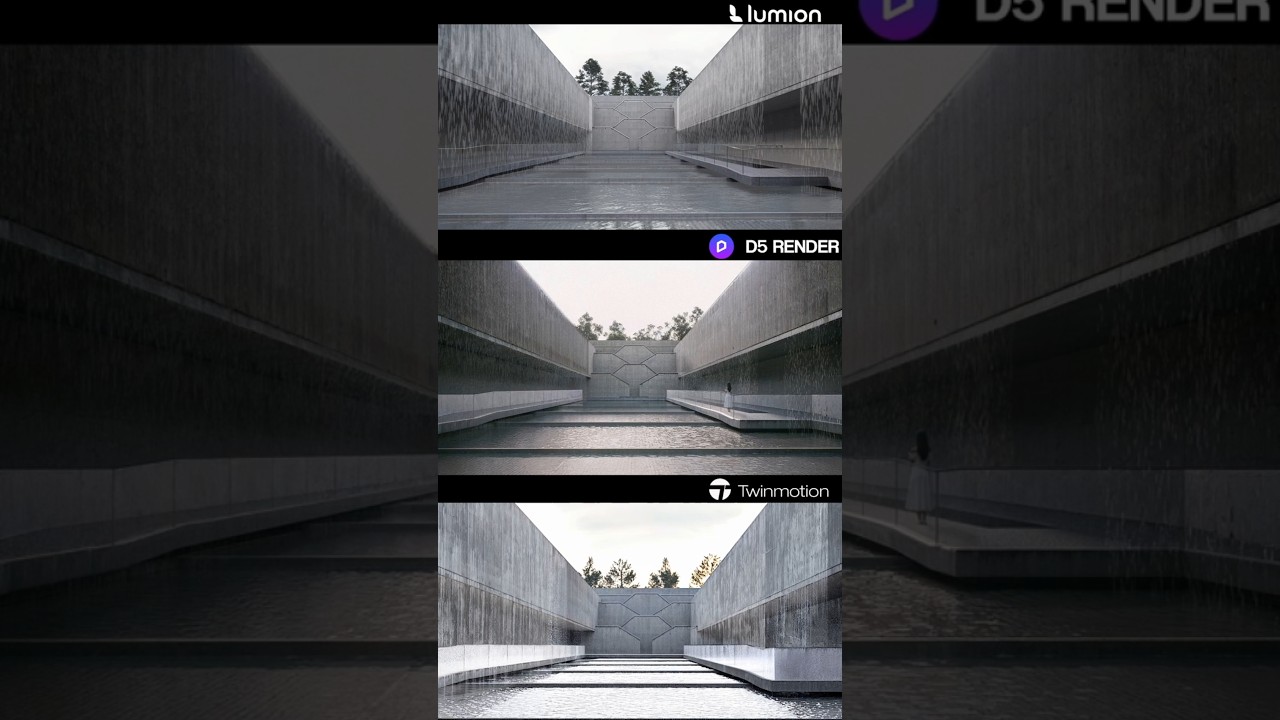 LUMION VS TWINMOTION VS D5 Render Which is better? #twinmotion #d5render #lumion