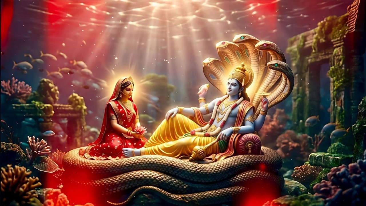 Jay Shri Narayan Mantra Jap | Soothing Vishnu Naam Smaran | Peaceful Narayan Bhajan for Meditation