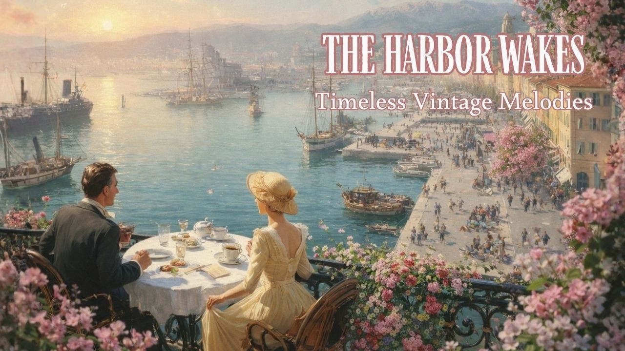 The Harbor Wakes Slowly in 1950s Europe | Timeless Vintage Melodies